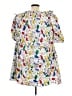 ELOQUII Elements 100% Cotton White Short Sleeve Top Size 20 - photo 2