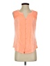 Skies Are Blue Orange Sleeveless Blouse Size S - photo 1