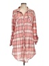 White Mark 100% Polyester Plaid Pink 3/4 Sleeve Blouse Size 1XL - photo 1