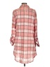 White Mark 100% Polyester Plaid Pink 3/4 Sleeve Blouse Size 1XL - photo 2