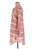 White Mark 100% Polyester Plaid Pink 3/4 Sleeve Blouse Size 1XL - photo 5