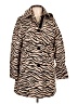 Kate Spade New York 100% Polyester Animal Print Brown Coat Size L - photo 1