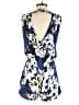 Parker 100% Silk Print Blue Romper Size XS - photo 2