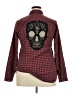 Hot Topic Houndstooth Red Long Sleeve Button-Down Shirt Size XXL - photo 2