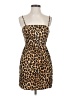 Zara Animal Print Brown Cocktail Dress Size S - photo 1
