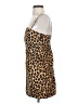 Zara Animal Print Brown Cocktail Dress Size S - photo 5