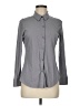 Theory Solid Gray Long Sleeve Button-Down Shirt Size M - photo 1