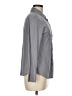 Theory Solid Gray Long Sleeve Button-Down Shirt Size M - photo 4