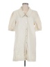 Habitual Ivory 3/4 Sleeve Button-Down Shirt Size Med (2) - photo 1