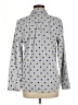 Talbots Polka Dots Blue Long Sleeve Button-Down Shirt Size M - photo 2