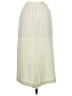 Nilani Solid Ivory Casual Skirt Size S - photo 2