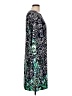 Notations Print Blue Casual Dress Size L - photo 4