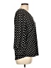Adrianna Papell Polka Dots Black Long Sleeve Blouse Size L - photo 4
