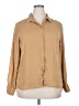 Maurices 100% Polyester Solid Tan Long Sleeve Blouse Size XXL - photo 1