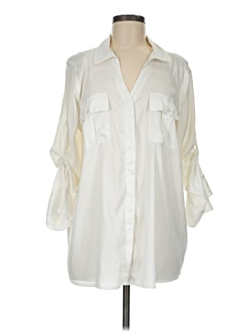 CALVIN KLEIN JEANS 3/4 Sleeve Blouse (view 1)