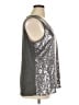 Sears 100% Polyester Silver Sleeveless Top Size XL (estimated) - photo 4