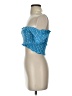 BCBGeneration 100% Rayon Blue Sleeveless Blouse Size S - photo 5
