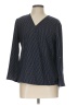 Adrianna Papell Black Long Sleeve Blouse Size L (estimated) - photo 1
