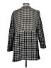 Chico's 100% Cotton Houndstooth Gray Black Coat Size L - photo 2