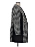 Chico's 100% Cotton Houndstooth Gray Black Coat Size L - photo 4