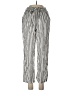 Hyfve 100% Rayon Stripes Silver Casual Pants Size L - photo 1