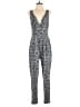 Ambiance Graphic Gray Jumpsuit Size L - photo 1