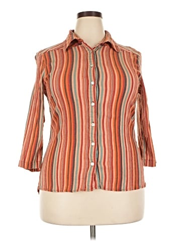 Coldwater Creek 3/4 Sleeve Button-Down Shirt (view 1)