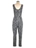 Ambiance Graphic Gray Jumpsuit Size L - photo 2
