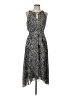 Chetta B 100% Polyester Animal Print Gray Casual Dress Size 10 - photo 1