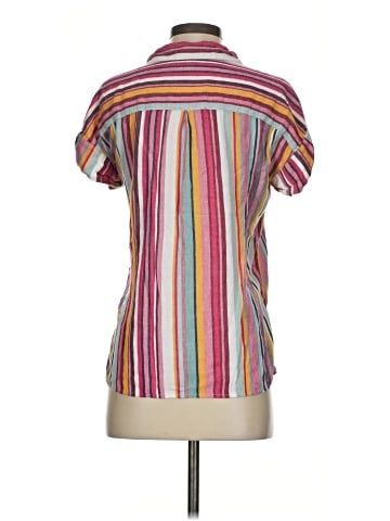 Aqua Short Sleeve Blouse (view 2)