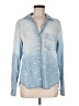 Cloth & Stone Stars Blue Long Sleeve Button-Down Shirt Size M - photo 1