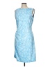 J. McLaughlin Paisley Blue Casual Dress Size L - photo 1