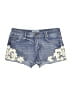 Jolt Floral Blue Denim Shorts Size 13 - photo 1