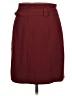 Express 100% Polyester Solid Burgundy Formal Skirt Size 12 - photo 2