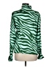Bruce Glen Animal Print Green Long Sleeve Blouse Size M - photo 2