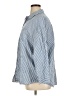 Old Navy 100% Cotton Stripes Blue Long Sleeve Button-Down Shirt Size XL - photo 5