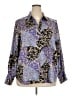 Chico's 100% Polyester Blue Long Sleeve Blouse Size XXL (4) - photo 1