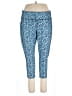 Athletic Works Print Blue Active Pants Size 22 - photo 1