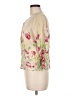 Garnet Hill Floral Ivory 3/4 Sleeve Blouse Size M - photo 5