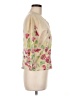 Garnet Hill Floral Ivory 3/4 Sleeve Blouse Size M - photo 4