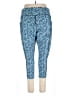 Athletic Works Print Blue Active Pants Size 22 - photo 2