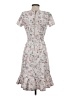 Calvin Klein Floral Gray Casual Dress Size 2 (petite) - photo 2