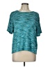 Sag Harbor 100% Polyester Tweed Teal Active T-Shirt Size L - photo 1