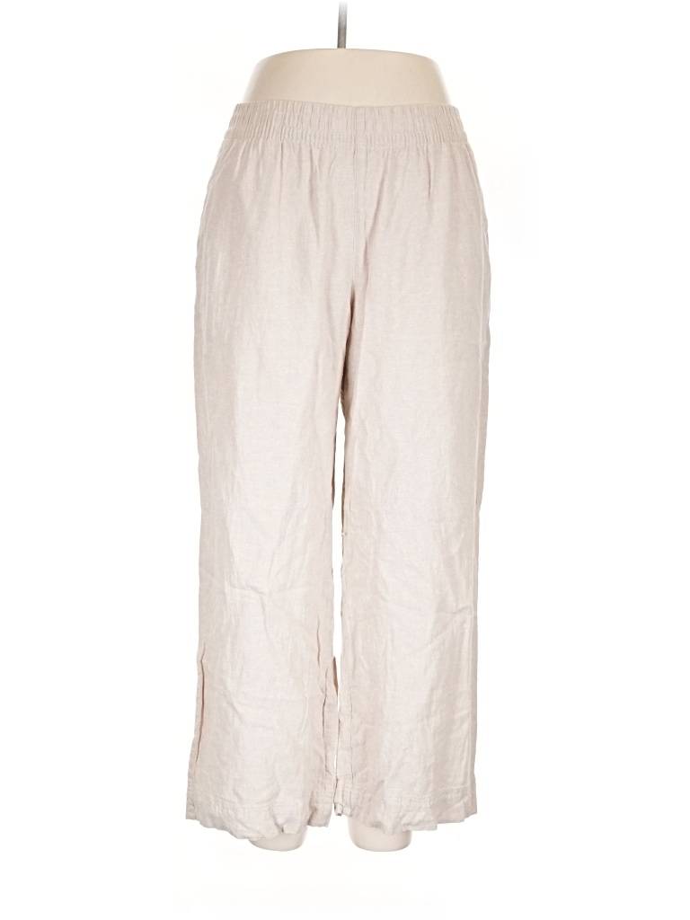 Pre-owned Old Navy Linen Pants In Tan