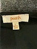 Peach 100% Polyester Black Long Sleeve Blouse Size L - photo 7