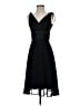 Connected Apparel Black Cocktail Dress Size 4 Petite - photo 1