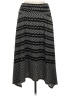 Apt. 9 Chevron-herringbone Black Casual Skirt Size M - photo 1