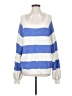 Free People Stripes Blue Pullover Sweater Size S - photo 1