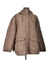 H&M 100% Polyester Solid Brown Coat Size L - photo 1