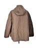 H&M 100% Polyester Solid Brown Coat Size L - photo 2